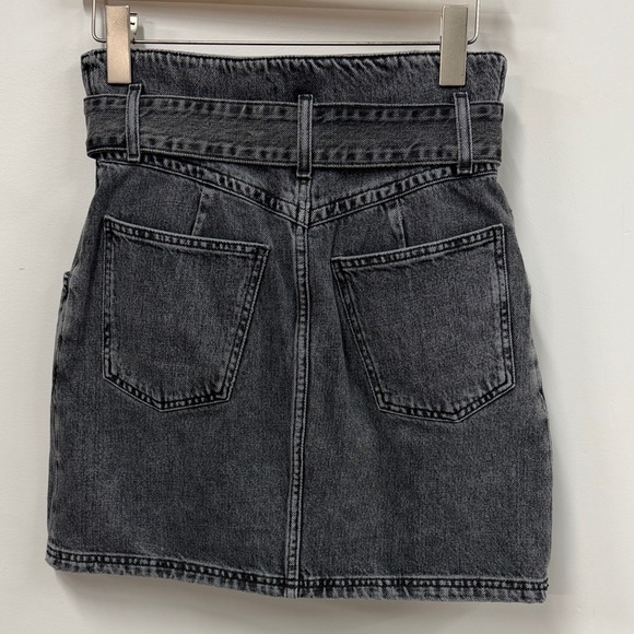& Other Stories Charcoal Denim Mini Skirt - Picture 4 of 4